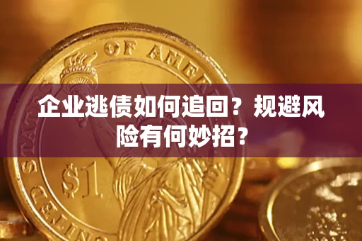 武汉企业逃债如何追回？规避风险有何妙招？