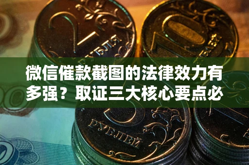 武汉微信催款截图的法律效力有多强？取证三大核心要点必须知道！