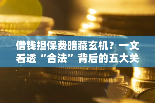 武汉借钱担保费暗藏玄机？一文看透“合法”背后的五大关键陷阱