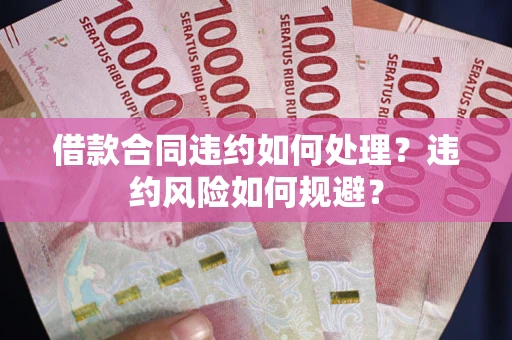 武汉借款合同违约如何处理？违约风险如何规避？