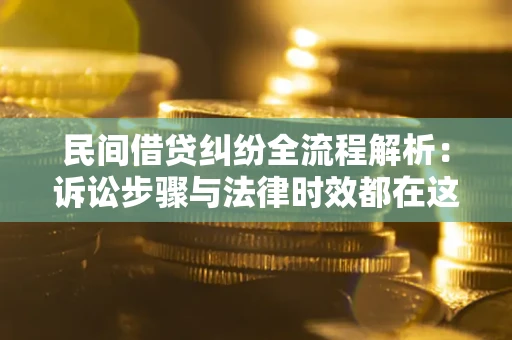武汉民间借贷纠纷全流程解析：诉讼步骤与法律时效都在这儿了