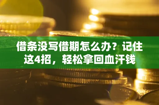 武汉借条没写借期怎么办？记住这4招，轻松拿回血汗钱