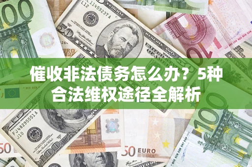 武汉催收非法债务怎么办？5种合法维权途径全解析