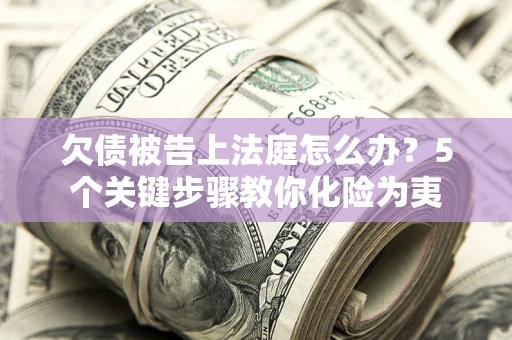武汉欠债被告上法庭怎么办？5个关键步骤教你化险为夷
