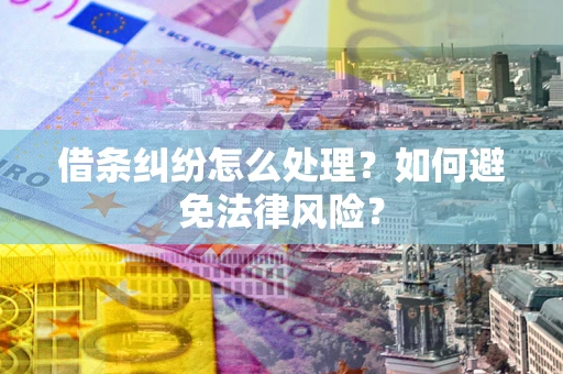 武汉借条纠纷怎么处理？如何避免法律风险？