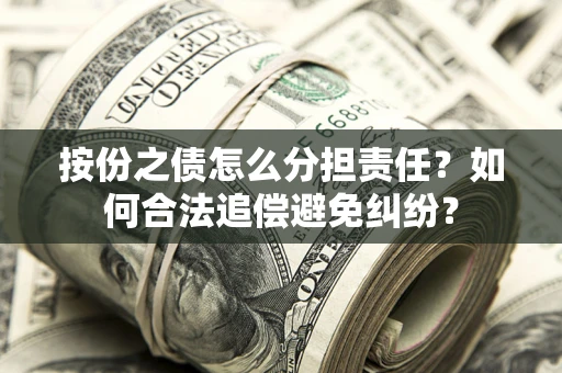 武汉按份之债怎么分担责任？如何合法追偿避免纠纷？